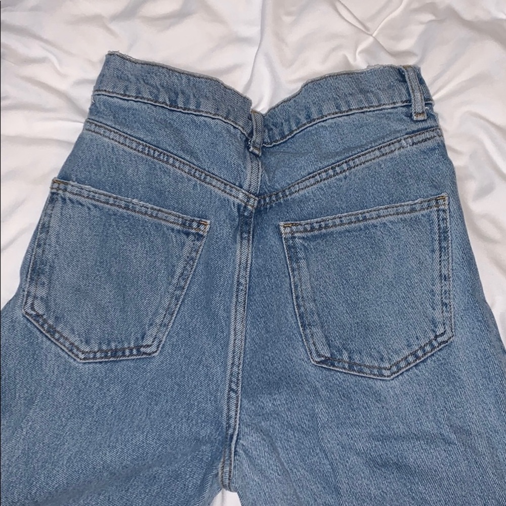 zara high waisted straight leg jeans